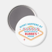Las Vegas Bleibe bei Bubbe Magnet (Vorderseite/Rückseite)