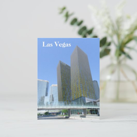 Las Vegas Blick Postkarte! Postkarte (Stehend Vorderseite)
