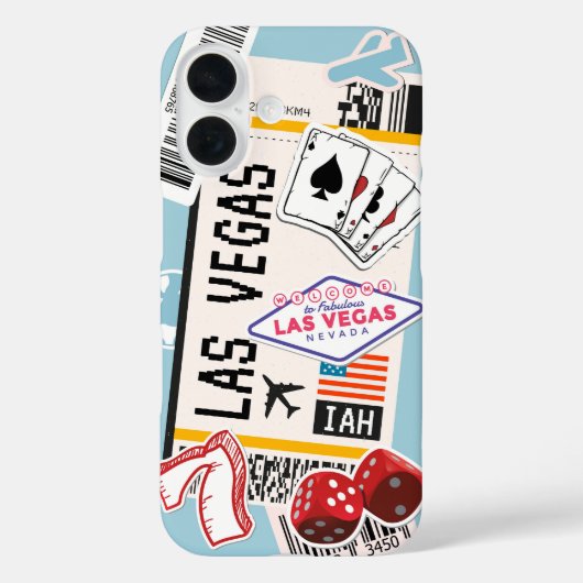 Las Vegas Boarding Pass Case-Mate iPhone Hülle (Rückseite)