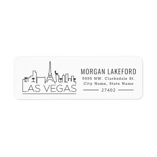 Las Vegas | Bold Stylized Skyline | (Vorne)