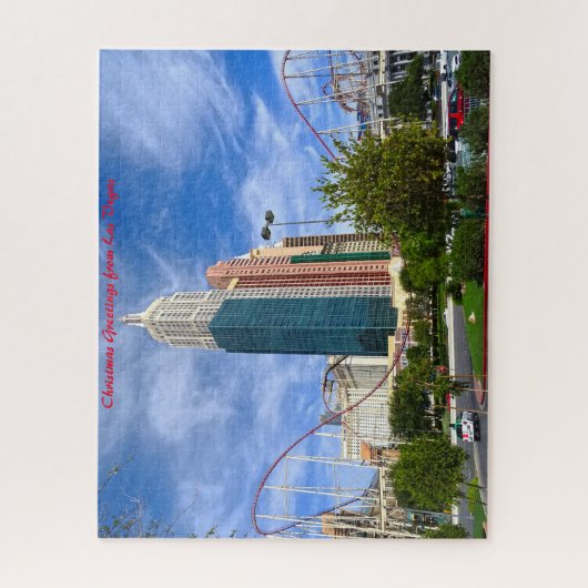 Las Vegas Boulevard Nevada.Christmas Grüße Puzzle (Vertikal)