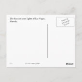 Las Vegas Boulevard Strip Nevada Postkarte (Rückseite)