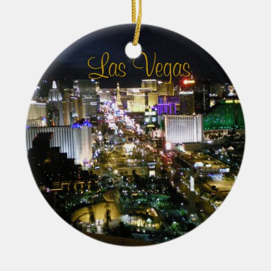 Las- Vegas Boulevardnachtansicht Keramikornament (Vorne)