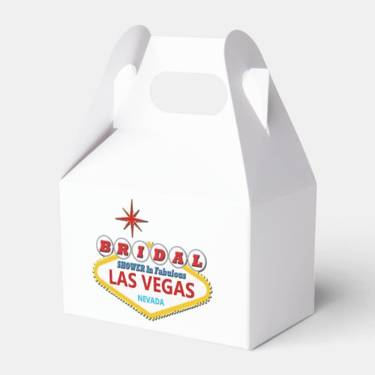 Las Vegas BRAUTPARTY Gable Favor Box Geschenkschachtel (Vorderseite)