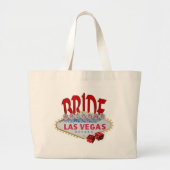 Las Vegas BRIDE Classic Tote Bag Jumbo Stoffbeutel (Vorne)