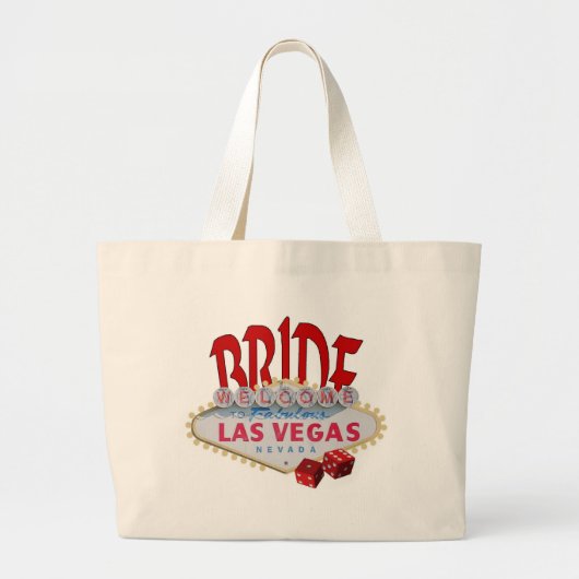Las Vegas BRIDE Classic Tote Bag Jumbo Stoffbeutel (Vorne)