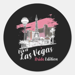 Las Vegas Bride Edition Las Vegas Feier Runder Aufkleber