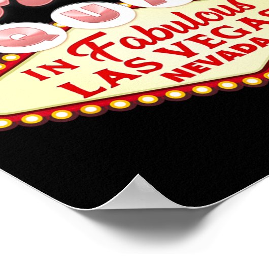 Las Vegas Bride Squad in Vegas Funny Bridesmaid Poster (Ecke)