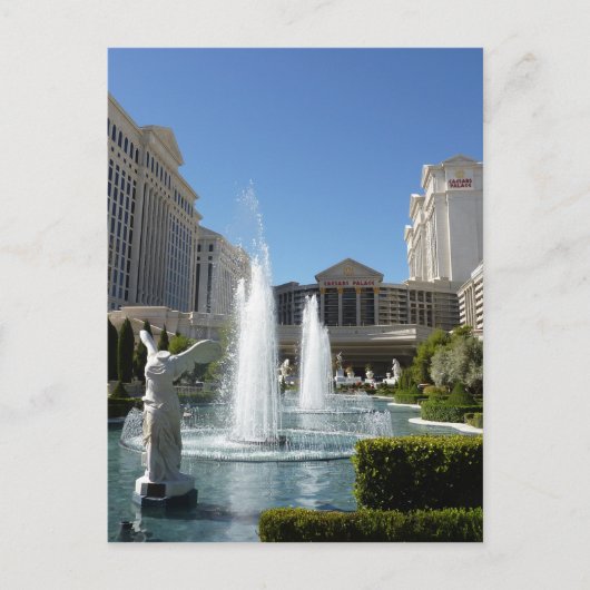 Las Vegas-Caesars Palace-Brunnen-Brunnen Postkarte (Vorderseite)