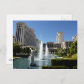 Las Vegas-Caesars Palace-Brunnen-Brunnen Postkarte (Vorne/Hinten)