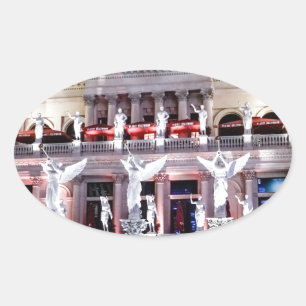 Las Vegas Caesars Palace Forum Architektur Nevada Ovaler Aufkleber