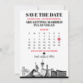 Las Vegas Calendar Save the Date Einladung (Vorderseite)