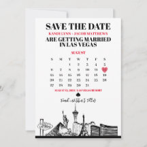 Las Vegas Calendar Save the Date