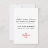 Las Vegas Card Anzugs Foto Hochzeit Vielen Dank Dankeskarte (Rückseite)