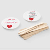 Las Vegas Casino Ace of Hearts Wedding Programm Fa Fächer (Non-assembled)