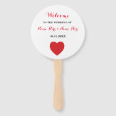 Las Vegas Casino Ace of Hearts Wedding Programm Fa Fächer (Vorderseite)