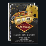 Las Vegas Casino Birthday Party Schwarzes Gold Einladung<br><div class="desc">Las Vegas Casino Geburtstagsparty Black Gold Design. Matching Produkte finden Sie in der Casino Party Collection. Wenn Sie Fragen haben,  können Sie mich gerne kontaktieren.</div>