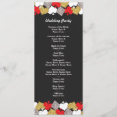 Las Vegas Casino Glitzer Cards Hochzeitsprogramm Programm (Rückseite)