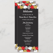 Las Vegas Casino Glitzer Cards Hochzeitsprogramm Programm (Vorne/Hinten)