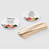 Las Vegas Casino Glitzer Wedding Program Fan Fächer (Non-assembled)