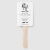 Las Vegas Casino Hochzeit in Urlaubsort Black Fächer (Rückseite)