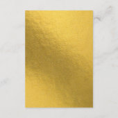 Las Vegas Casino Hochzeit in Urlaubsort Gold Begleitkarte (Rückseite)