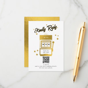 Las Vegas Casino Hochzeit in Urlaubsort Gold Begleitkarte