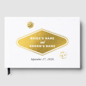 Las Vegas Casino Hochzeit in Urlaubsort Gold Gästebuch (Vorderseite)