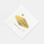 Las Vegas Casino Hochzeit in Urlaubsort Gold Serviette (Ecke)