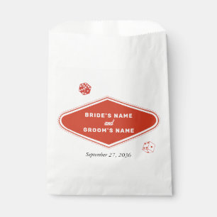 Las Vegas Casino Hochzeit in Urlaubsort Red White Geschenktütchen