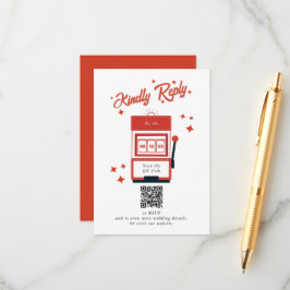 Las Vegas Casino Hochzeit in Urlaubsort Rot Begleitkarte