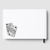 Las Vegas Casino Hochzeit in Urlaubsort Schwarz-we Gästebuch (Rückseite)