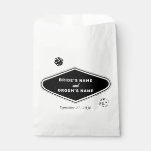 Las Vegas Casino Hochzeit in Urlaubsort Schwarz-we Geschenktütchen