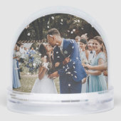 Las Vegas Casino Hochzeit in Urlaubsort Schwarz-we Schneekugeln (Rückseite)