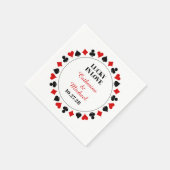 Las Vegas Casino Lucky In Liebe Hochzeit Serviette (Ecke)