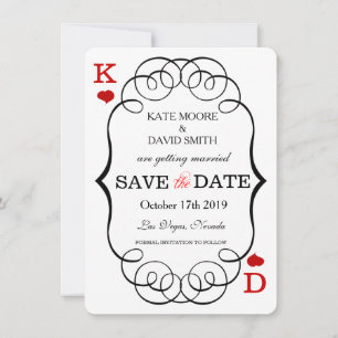 Las Vegas Casino Moderne Chic Foto Save-the-Date Save The Date