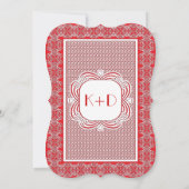 Las Vegas Casino Modernes Chic Foto Hochzeit Einla Einladung (Rückseite)