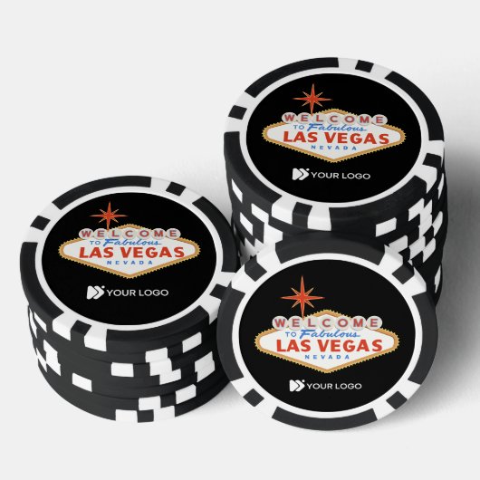 Las Vegas Casino Night Corporate Logo Poker Chip (Stapel)