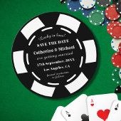 Las Vegas Casino Poker Chip Hochzeit speichern Sie Save The Date