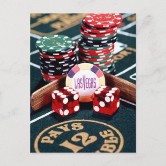 Las Vegas Casino Postkarte (Vorderseite)