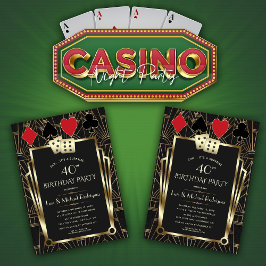 Las Vegas Casino Royale Poker Geburtstag Einladung