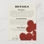 Las Vegas Casino Skyline Wedding Details Card Begleitkarte (Vorderseite)