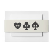 Las Vegas Casino Skyline Wedding Einladungsbanderole (Vorderseite Beispiel)