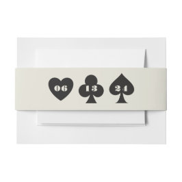 Las Vegas Casino Skyline Wedding Einladungsbanderole