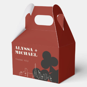 Las Vegas Casino Skyline Wedding Geschenkschachtel