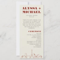 Las Vegas Casino Skyline Wedding Program