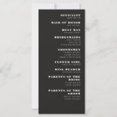 Las Vegas Casino Skyline Wedding Program (Rückseite)