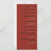 Las Vegas Casino Skyline Wedding Program (Rückseite)