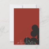 Las Vegas Casino Skyline Wedding RSVP Cards (Rückseite)