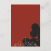 Las Vegas Casino Skyline Wedding RSVP QR Code Begleitkarte (Rückseite)